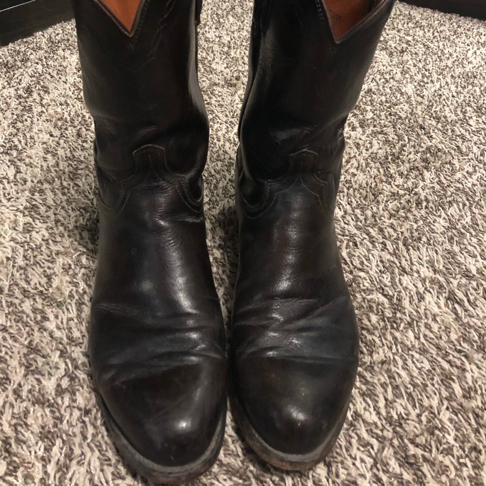 Lucchese leather boots. Deep Cherry brown. Size 13